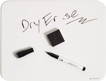U Brands Dry Erase Lapboards, 10 Pack, 9" x 12", Double-Sided Small Whiteboards for School, Student Lapboards for Classroom, School & Homeschool Supplies, Portable Mini Whiteboard Set