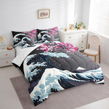Erosebridal Chemical Equation Bed in a Bag Queen Comforter Set 7 Piece,Chemistry Bedding Sets Science Students Learning Gift Sheet Set with Comforter,Molecular Formula Education Bed Set - Colors B