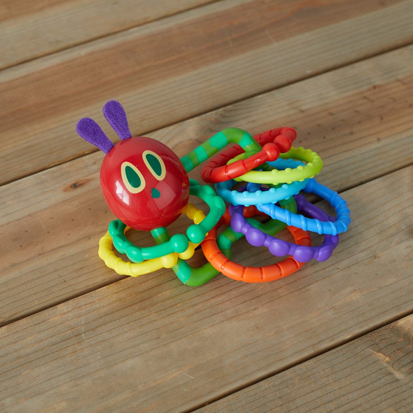 World of Eric Carle, The Very Hungry Caterpillar Rattle Teether with Links