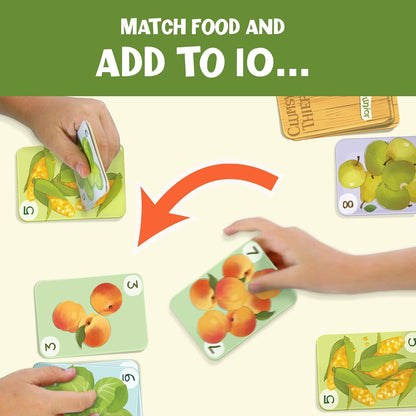 Melon Rind Clumsy Thief Math Game for Kids Ages 8+, Educational for Kid's Learning and Confidence Building, Fun Math Card Game for 3-6 Players Adding to 100