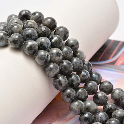 NCB 100pcs Original Natural Stone Beads Gemstone Round Loose Beads 6mm 8mm 10mm (Blue Aventurine, 6mm 100Beads) - Colors B