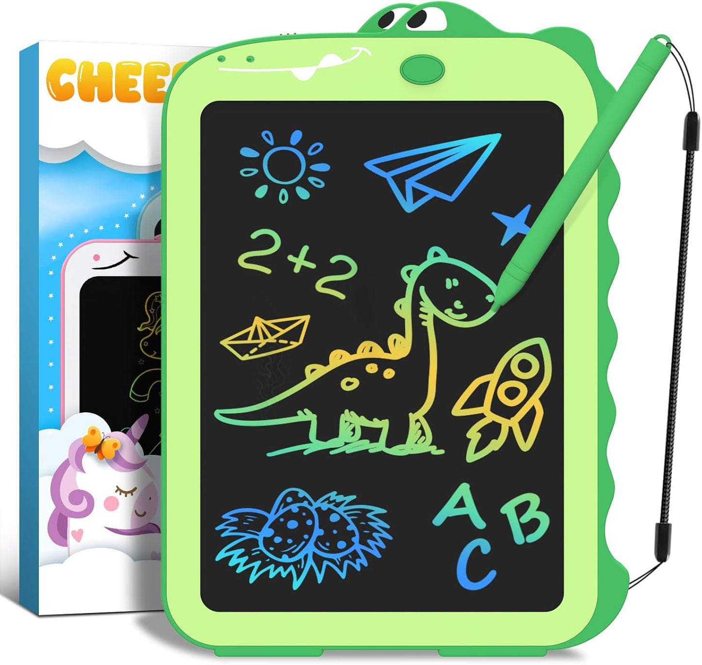 LCD Writing Tablet for Kids 8.5" Toddler Toys Learning Drawing Board Dinosaur Toys for 3 4 5 6 7 Year Old Boys Girls Birthday Gifts Idea Light Doodle Pad