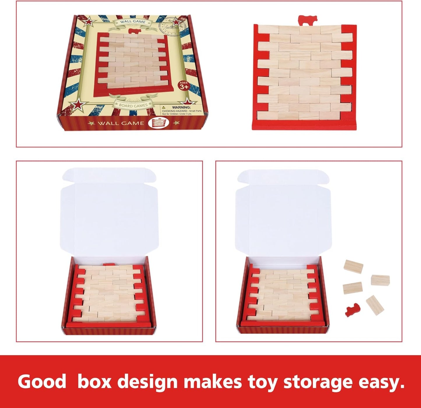 GOTHINK Wooden Balancing Pendulum Game, 42PCS Montessori Balancing Toys for Kids and Adults, Interactive Educational Toy for Children's Gift, Perfect for Parties & Travel
