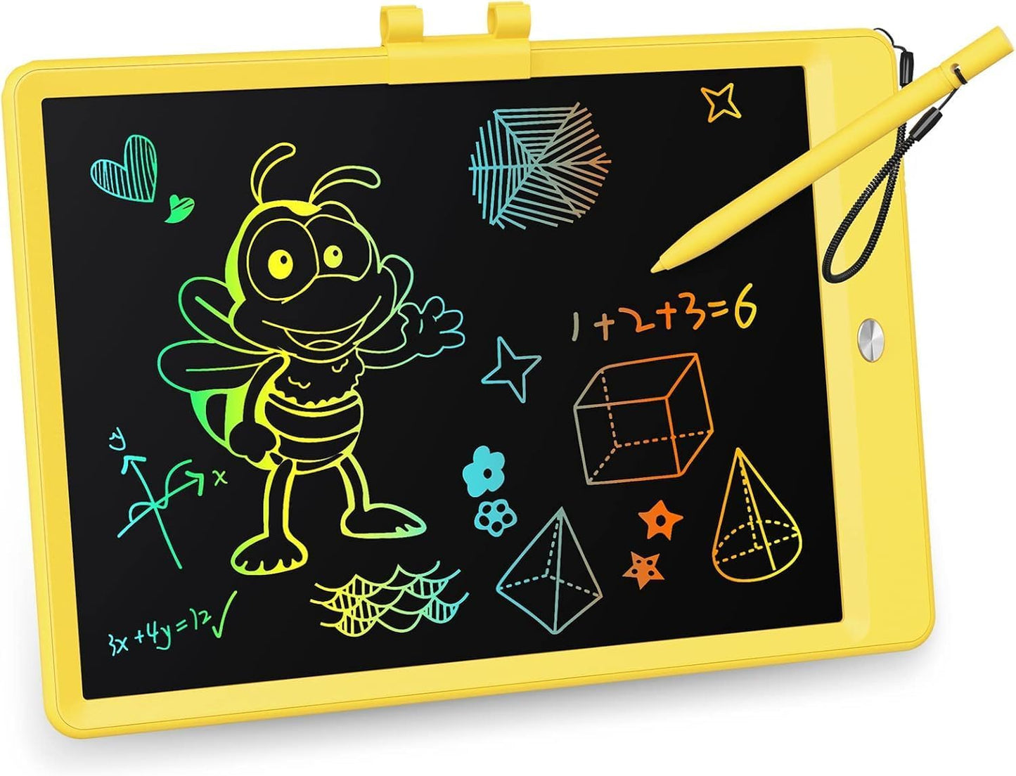 KOKODI LCD Writing Tablet, 12 Inch Colorful Toddler Doodle Board Drawing Tablet, Erasable Reusable Electronic Drawing Pads, Educational and Learning Toy for 3-6 Years Old Boy and Girls(Blue)