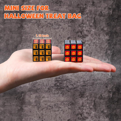48 Pack Mini Cube Bulk, 1.18 Inch 3x3x3 Small Puzzle Cubes Set, Birthday Party Favors, Classroom Rewards Prizes, Stocking Stuffers, Easter Basket Fillers for Kids