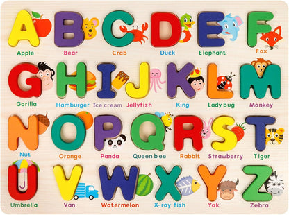 Shape Puzzles Wooden Puzzles for Toddlers, Peg Puzzle Educational Shape Sorter Toys Wooden Shape Board Puzzles, Preschool Learning Educational Toy for Baby Girls Boys