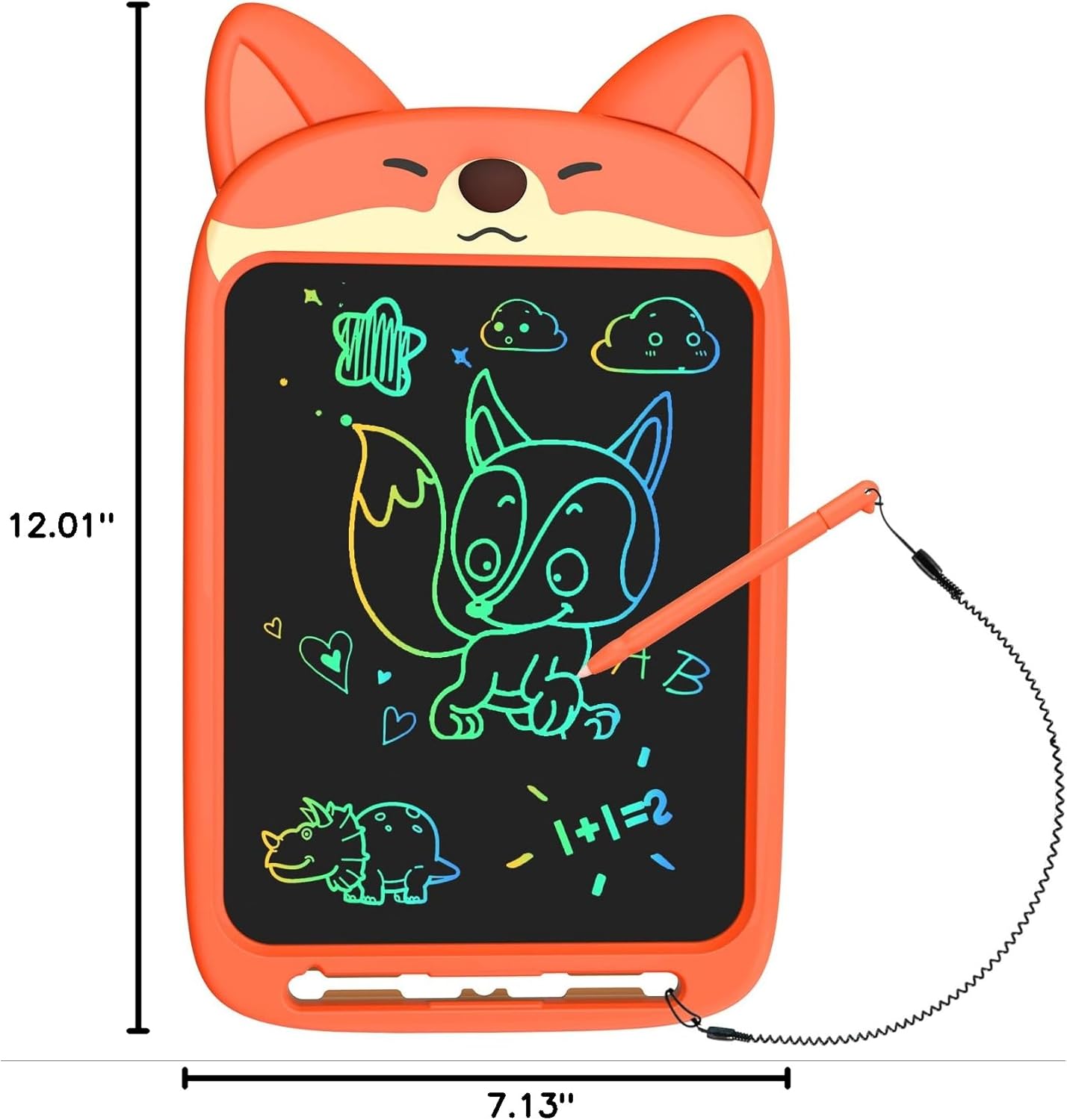 10 Inch LCD Writing Tablet, Erasable Doodle Board Toy, Cute Lion Drawing Pad for Kids Ages 2-6 - Educational Christmas Birthday Gift (Lion)
