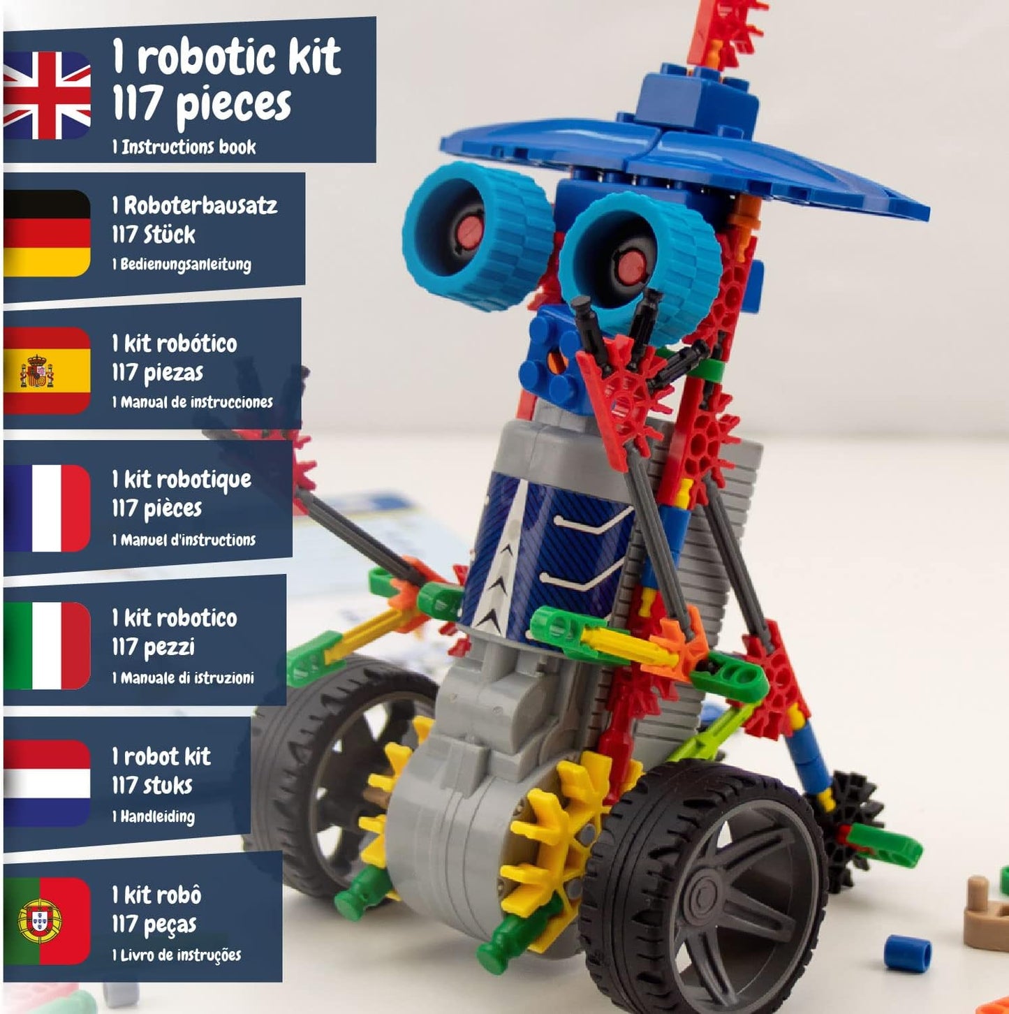 Science4you Robotics Betabot - Stem Robotics Kit for Kids 8-12+, 126 Pieces Included, Robot Building Kit for Kids, Robot Toys, Game, Gift for Boys and Girls Ages 8 9 10 11 12+