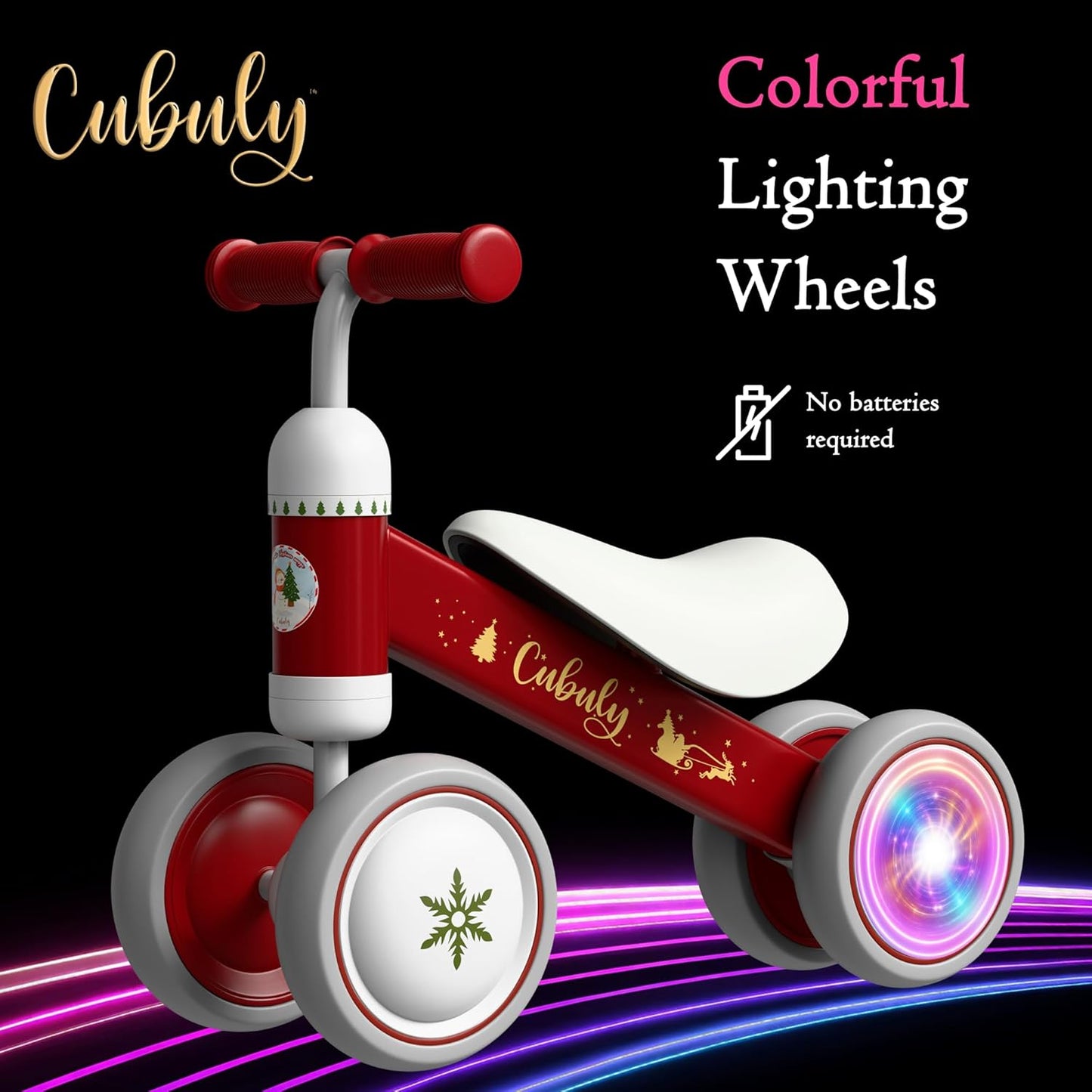 Baby Balance Bike for 1-3 Year – First Birthday Boy Girl Gifts 12-36 Month Mini Bike|Colorful Lighting Wheels|Ride on Toys |Toddler Balance Bike 1-3 Indoor/Outdoor Bike