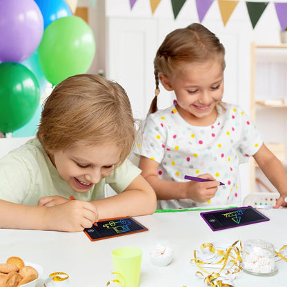 Party Favor Mini LCD Writing Tablet for Kids, 6 Pack – 4.5 Inch Mini Drawing Board. Fun and Educational for Kids that Sketch and Doodle. Perfect Goodie Bag and Gift Bag Filler, School Prize Or Gift