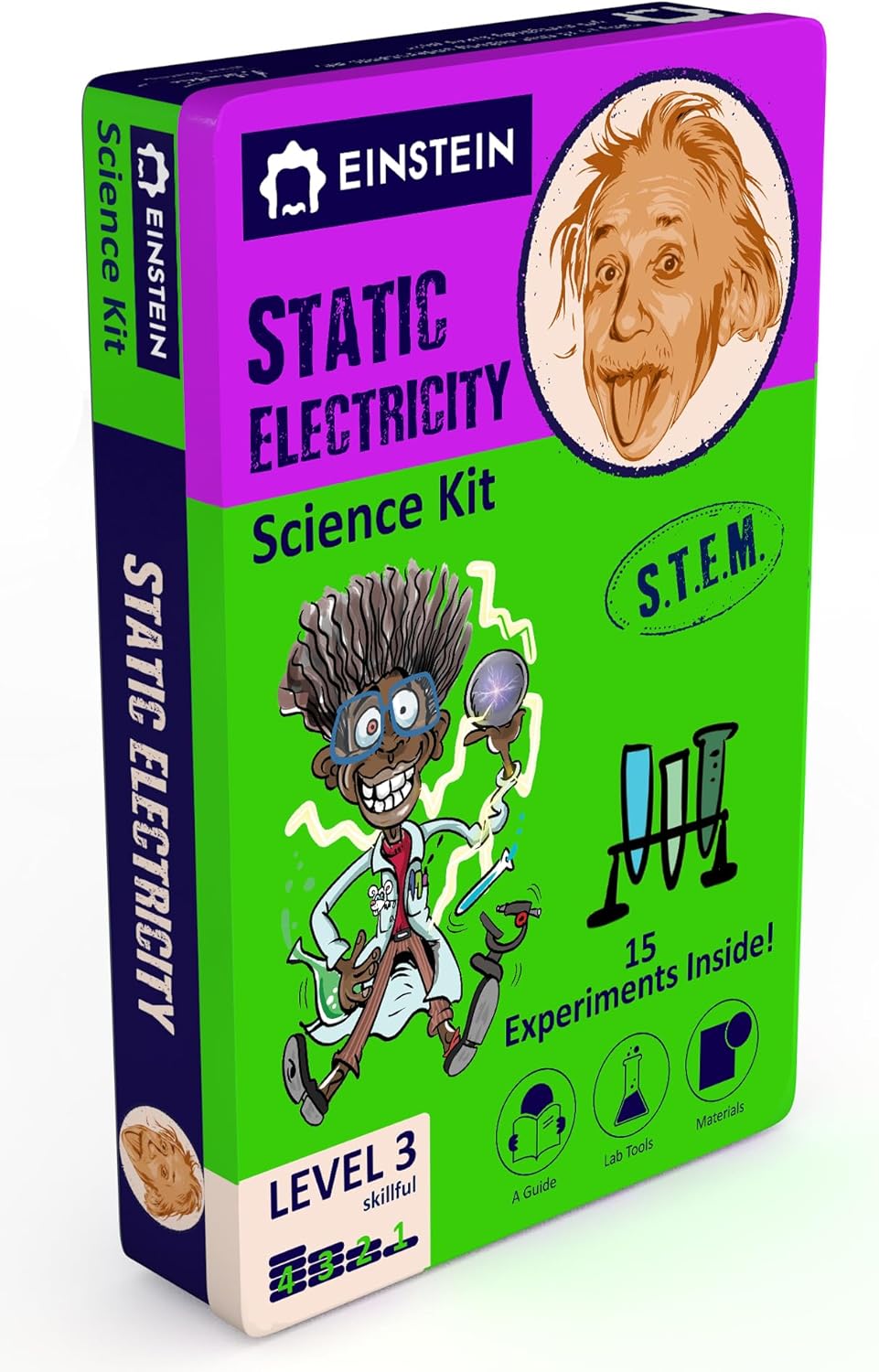 Einstein’s Optical Illusion LAB Science Kit for Kids. STEM for Boys & Girls Aged 8 and Above. 14 Exciting Experiments Inside/Detailed Picture Guide Included. Award Winning Kit