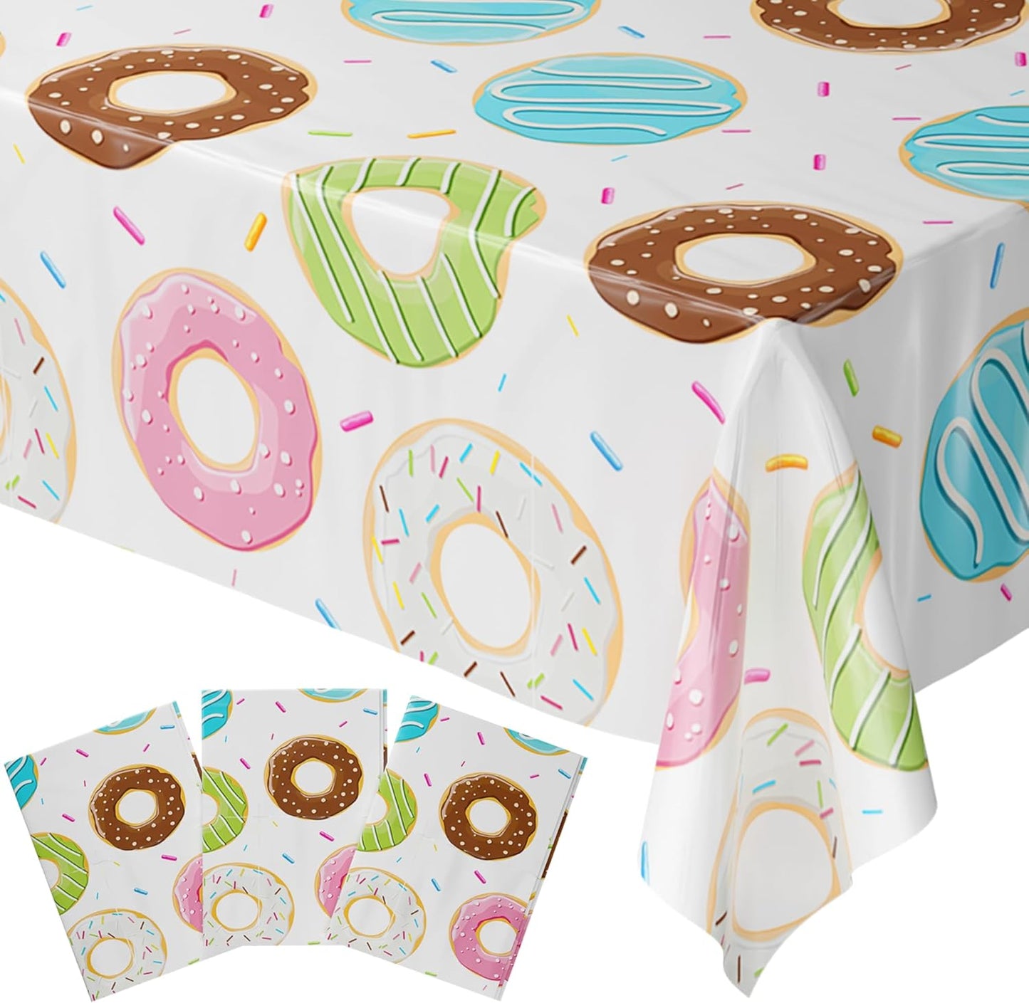 Blue Orchards Science Table Covers (Pack of 3) - 54"x108" XL - Science Birthday Party Decorations, Chemistry Party, Laboratory Theme Table Cloth