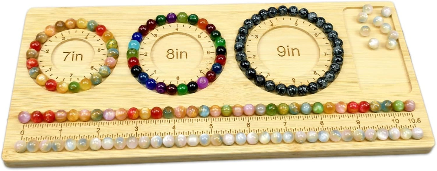 Petoysoso Bead Boards for Jewelry Making, Bamboo Beading Board for Bracelet & Necklace, Jewelry Making Supplies,Bead Tray Supplies