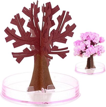 Crystal Growing Kit, Mini Flower Tree Crystal Growing Cherry Blossom Paper Trees Toys Desk Decor for Kids on Birthday, Christmas Style 2, Decoración Año Nuevo