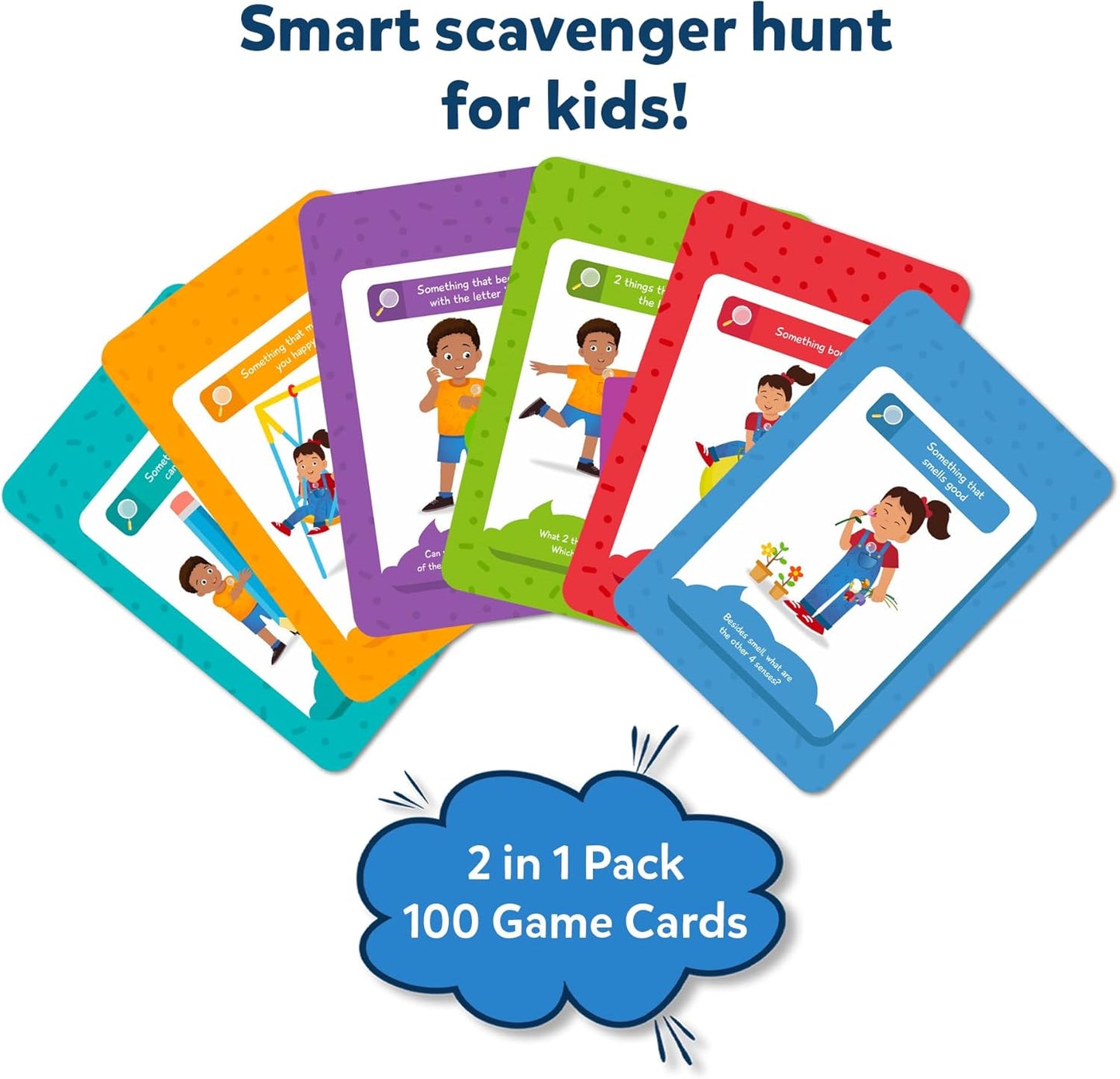 Skillmatics Outdoor Scavenger Hunt Card Game - Found It, Learning Toys, Educational Game Collections, Gifts for Kids, Boys, Girls and Families, for Ages 4, 5, 6, 7, Perfect for Home, School, Playdates