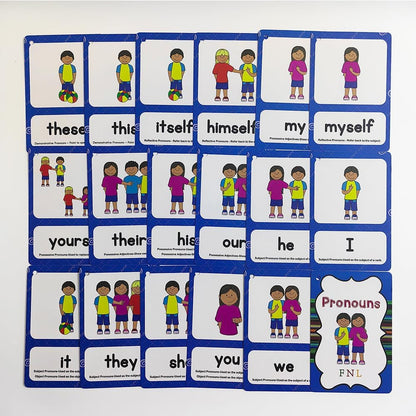 Lilias Irregular Past Tense Verbs English Grammar Double-Side Learning Flash Cards - 24 Card Set for Homeschool, Preschool, Primary School, ESL, Autism, Vocabulary Building