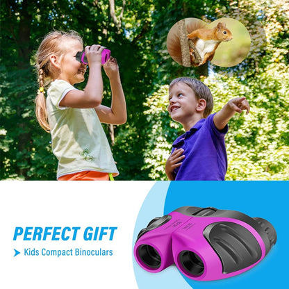 Easter Gifts for 3-12 Years Old Boys, VNVDFLM Compact 8x21 Shock Proof Green Binoculars for Bird Watching Kids Telescope for Teens Toys for 5-10 Years Old Girls (Green)