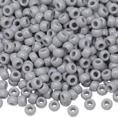 Auvoua 1000Pcs Pony Beads Bracelet 9mm Yellow Plastic Barrel Pony Beads for Necklace,Hair Beads for Braids,Key Chain,Jewelry Making (Yellow)