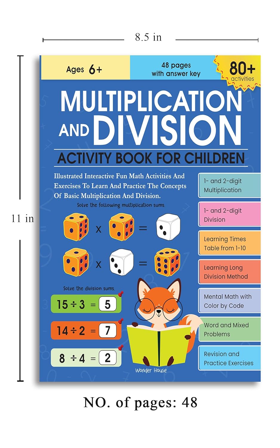 Multiplication and Division Activity Book For Children - 80+ Activities Inside