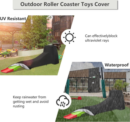Toddler Roller Coaster Cover for Kids Up & Down Roller Coaster ,Waterproof Dust Proof Anti-UV Outdoor Roller Coaster Toys Cover,Cover only