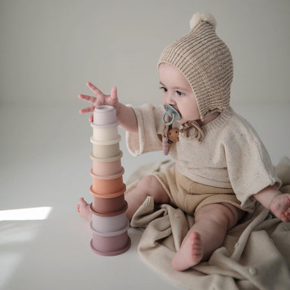 mushie Stacking Cups Toy | Made in Denmark (Original)