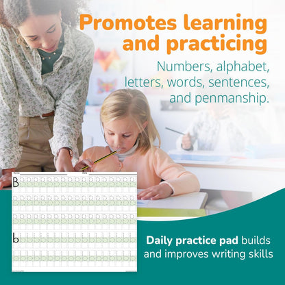 Dry Erase Number & Alphabet Flashcards for Kids Ages 3-5, 10 Numbers & 26 Visual ABC Flash Cards, Homeschool Learning Supplies, Summer School & After School Teaching Supplies for Handwriting Practice