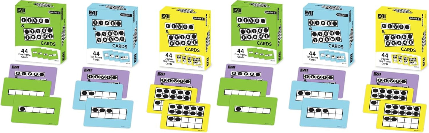 EAI Education Five and Ten Frame Cards