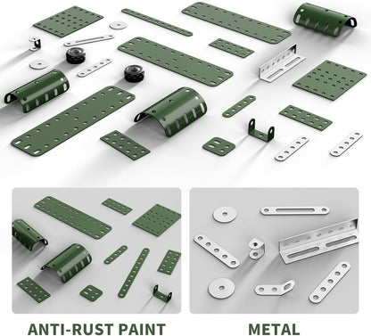 Lucky Doug STEM Building Projects Model Truck Set - Building Toys for Kids Ages 8-12, Assembly Science Army Toys for Boys 8 9 10 11 Years Old