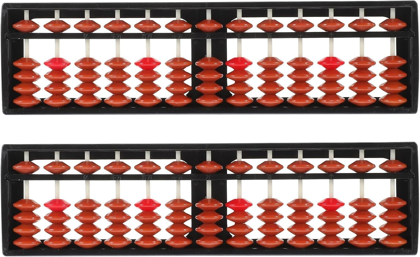 Toddmomy Kid Abacus 2-Pack Educational Arithmetic Calculating Tool Lightweight 8.66 Inch Student Counting Toy for Early Math Skills Development