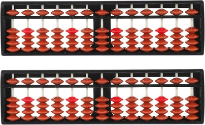 Toddmomy Kid Abacus 2-Pack Educational Arithmetic Calculating Tool Lightweight 8.66 Inch Student Counting Toy for Early Math Skills Development