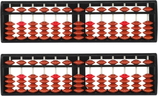 Toddmomy Kid Abacus 2-Pack Educational Arithmetic Calculating Tool Lightweight 8.66 Inch Student Counting Toy for Early Math Skills Development