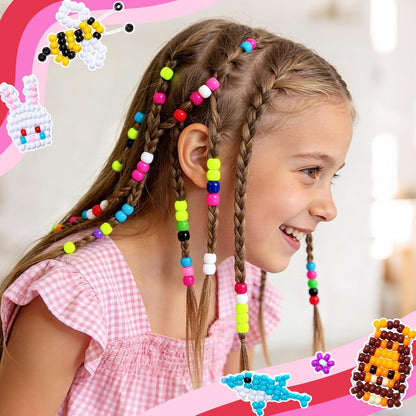 Umikk 10,000 Pcs Pony Beads, 30 Assorted Colored Beads for Bracelets Making Hair Braiding Kandi Friendship Bracelet Bead for Craft Jewelry Making Christmas Gifts (5.73LB, Boxed)