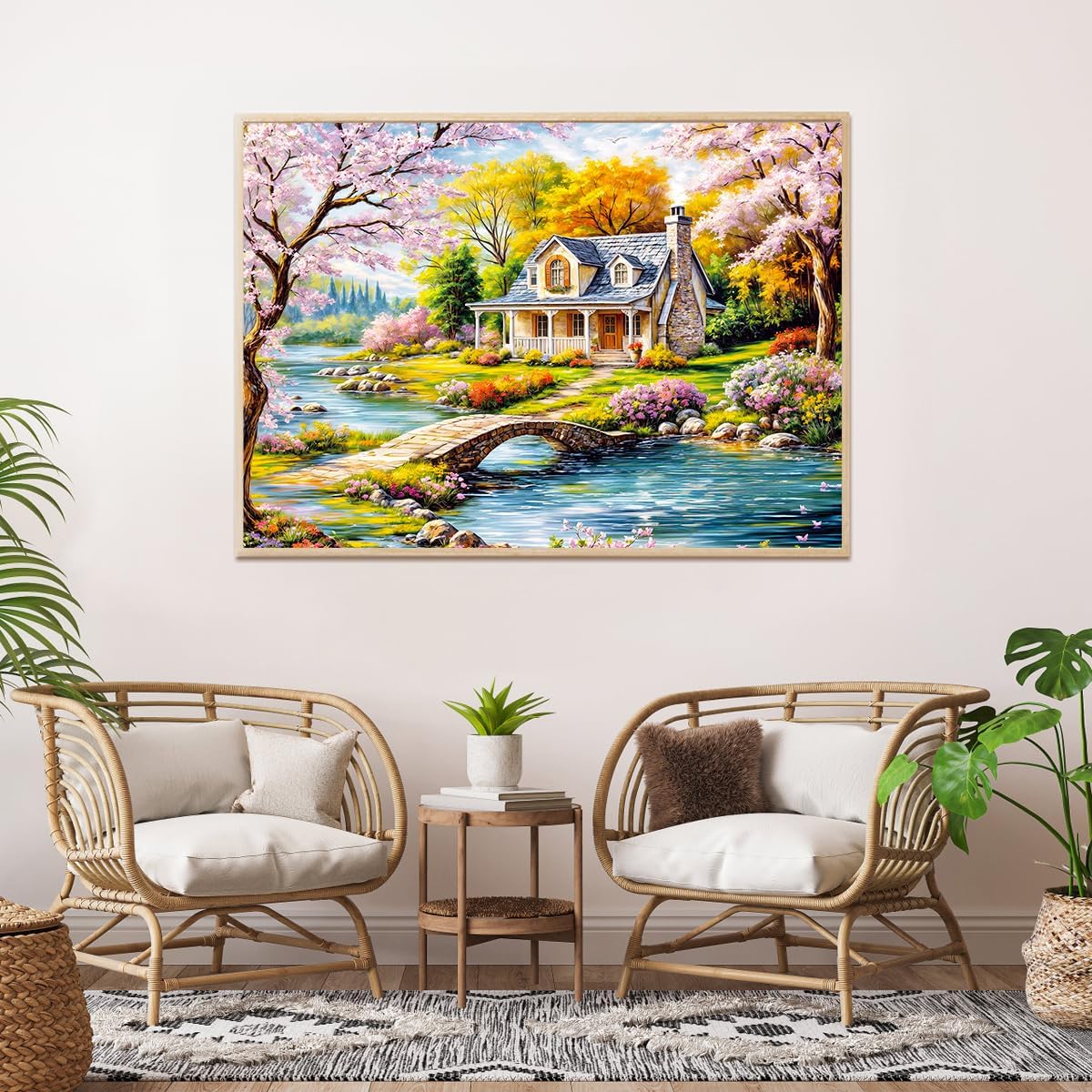 Jigsaw Puzzles for Adults 1000 Piece Puzzle for Adults 1000 Pieces Puzzle 1000 Pieces-Idyllic Rural Summer Landscape
