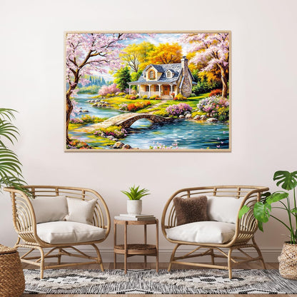 Jigsaw Puzzles for Adults 1000 Piece Puzzle for Adults 1000 Pieces Puzzle 1000 Pieces-Idyllic Rural Summer Landscape