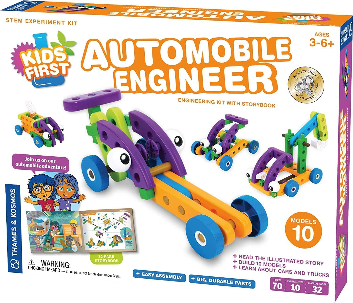 Thames & Kosmos Kids First Aircraft Engineer | STEM | 32 Page Full-Color Illustrated Storybook | Ages 3+ | Preschoolers & Kindergartners | Develop Fine Motor Skills | Parents' Choice Gold Award