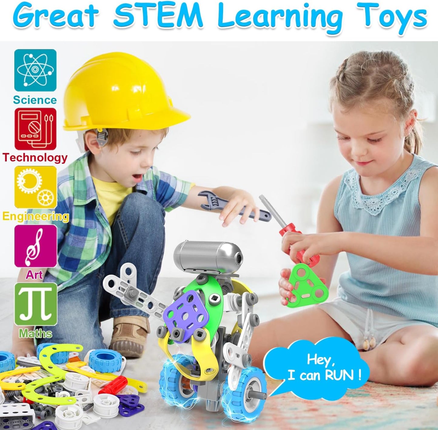 10 in 1 STEM Toys for 4 5 6 7 8+ Year Old Boy Girl Birthday Gifts Building Toys Stem Kits Activities for Kids Ages 4-8 5-7 6-8 Educational Learning Boy Toys Age 3-5 4-6 8-10 Engineering Creative Games