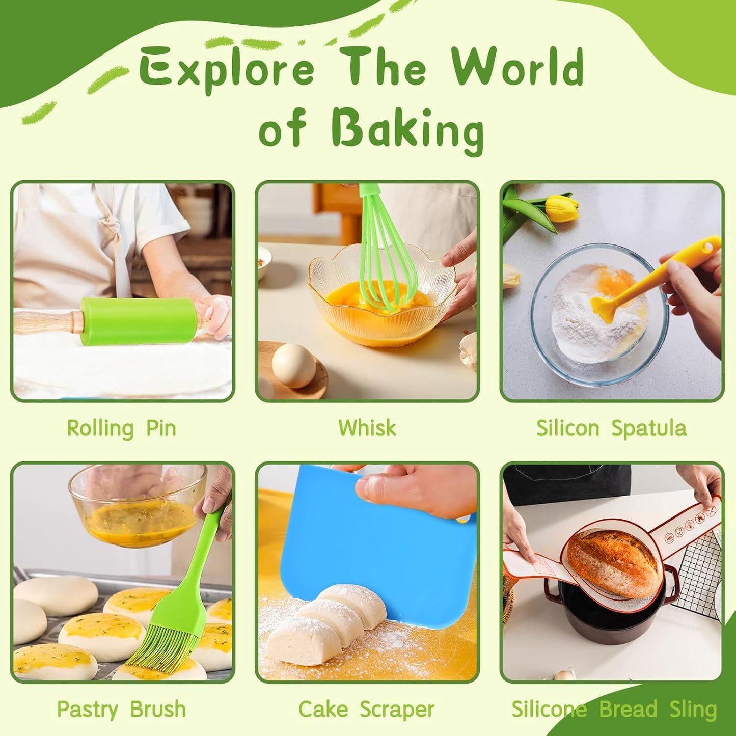 13 Pieces Montessori Kitchen Toys for Toddlers-Kids Cooking Sets Real-Toddler Toys Set for Real Cooking with Plastic Children Safe Knives Crinkle Cutter Kids Cutting Board