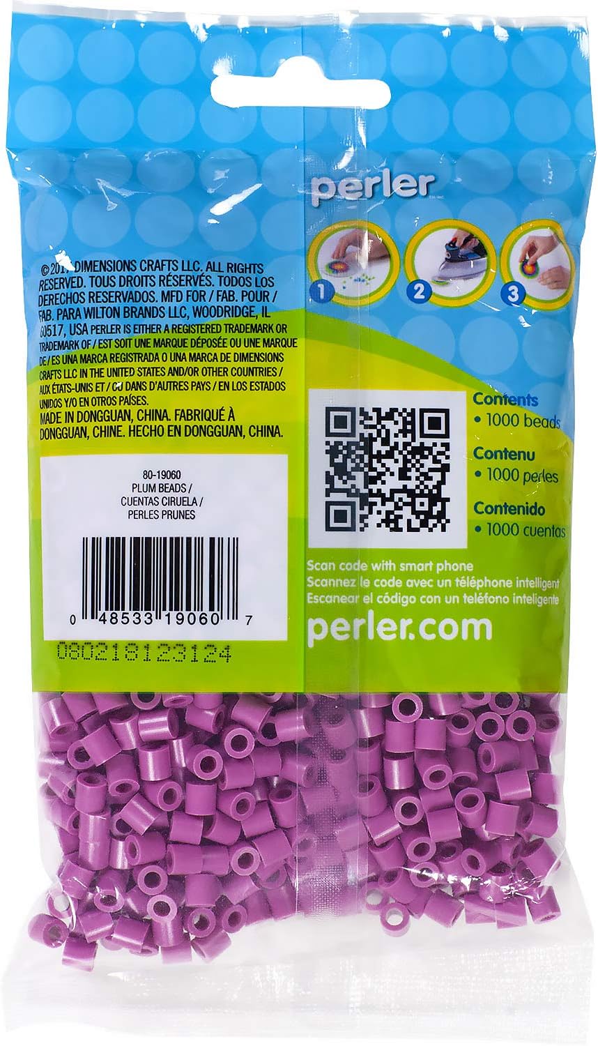 Perler Beads Fuse Beads for Crafts, 1000pcs, Yellow