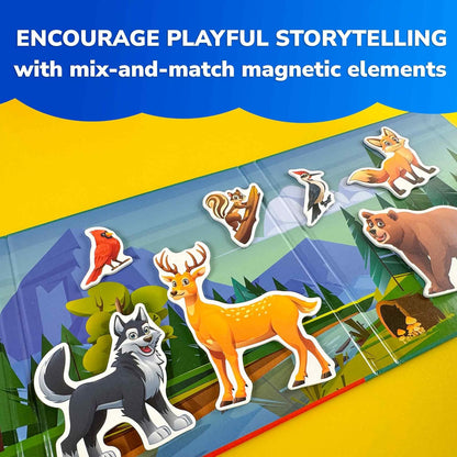 QUOKKA Travel Magnetic Puzzles for Toddlers 1-3 – 20+Pcs Farm Toy Game with Extra-Long Play Book – Fun Travel Game for Kids Ages 3-5 – Strong Magnets for Car Activities – Fun Toddler Puzzle Ages 2-4