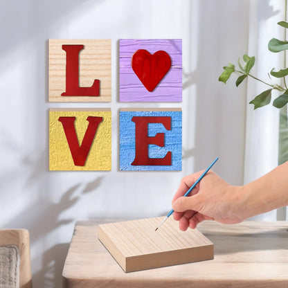10 Pack Unfinished MDF Wood Rectangle Blocks, 3 x 10 Inch Wooden Blocks for Crafts, DIY Projects, and Custom Decor