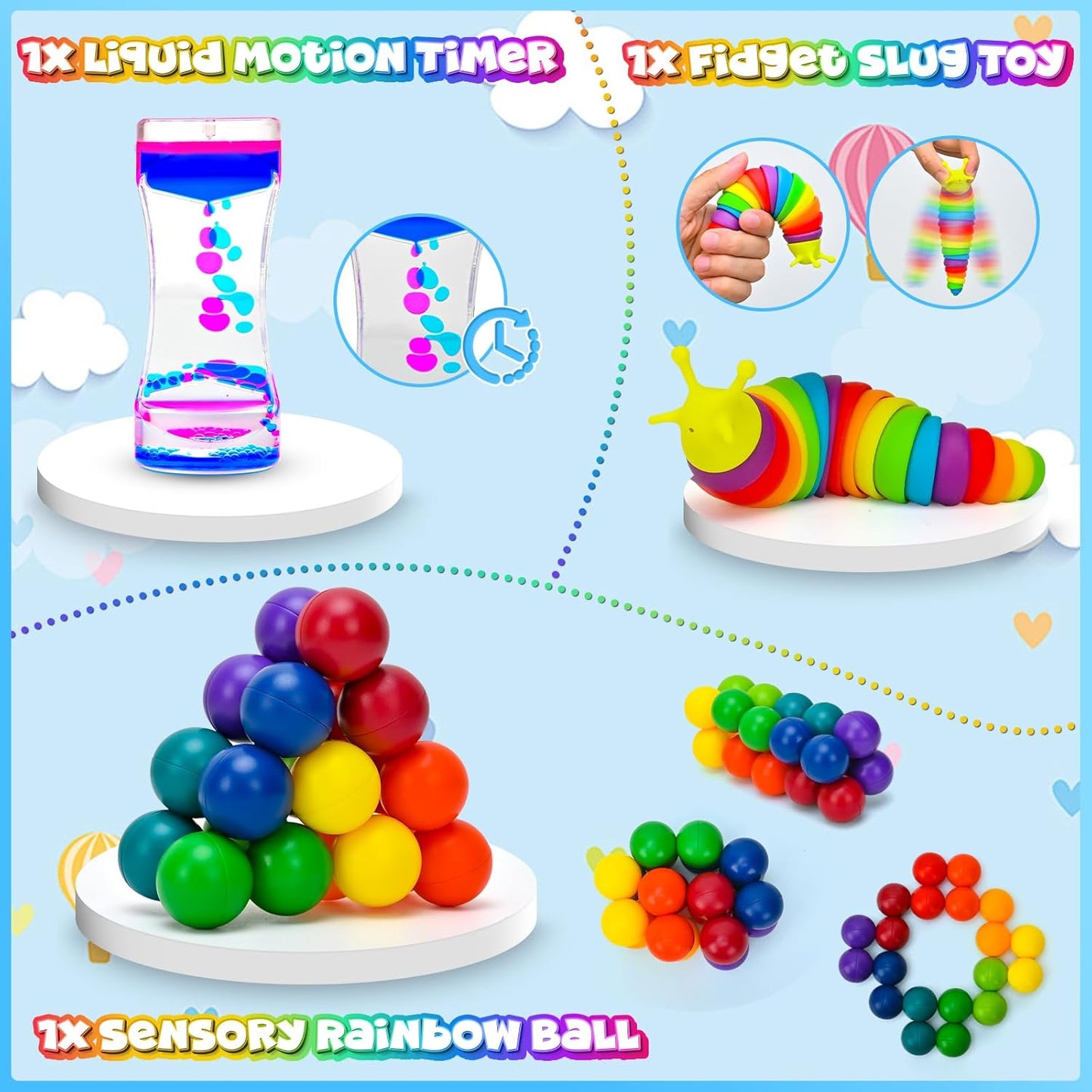 15Pack Fidget Toys Bulk for Adult Kids Age 5-7, 8-12, Sensory Autism Travel Must Have ADHD Autistic Figette Classroom Treasure Prize Box School Must Have Stress Anxiety Easter Basket Stuffers Gifts