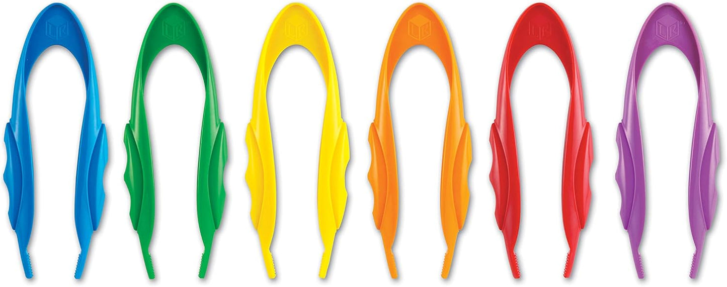 Learning Resources Squeezy Tweezers - Sensory Bin Tools , Water Table Toys, Montessori Grabber Tool, School and Teacher Supplies, Toddler Activities, Fine Motor Skills, Daycare Essentials