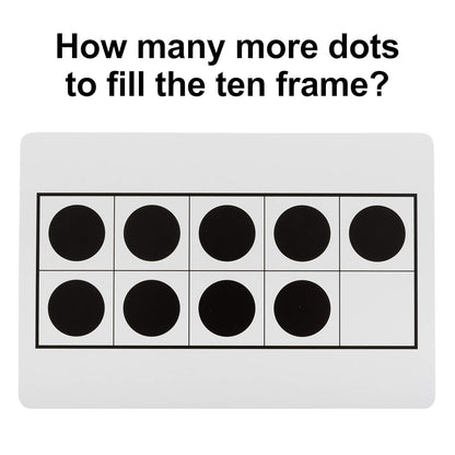 LEARNING ADVANTAGE Ten Frame & Dot Card Set | Early Math Manipulative | In-Home Learning | Math Game for Kids