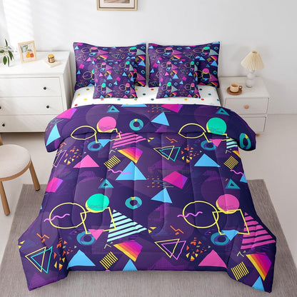 Erosebridal Chemical Equation Bed in a Bag Queen Comforter Set 7 Piece,Chemistry Bedding Sets Science Students Learning Gift Sheet Set with Comforter,Molecular Formula Education Bed Set - Colors B
