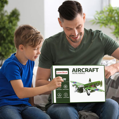 Lucky Doug STEM Building Projects Model Truck Set - Building Toys for Kids Ages 8-12, Assembly Science Army Toys for Boys 8 9 10 11 Years Old