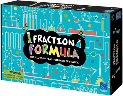 Educational Insights Fraction Formula - 3rd Grade Math Games for Kids 8-12, Fraction Tiles and Fractions Flash Cards, Learning Games and Math Manipulatives for Elementary School or Homeschool