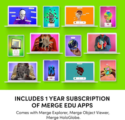 Merge Cube STEM Toy - Hold Digital Science Experiments in Your Hand! 1000+ 3D Objects & 100+ Interactive Simulations with Augmented Reality - Fun Learning Gift for Kids