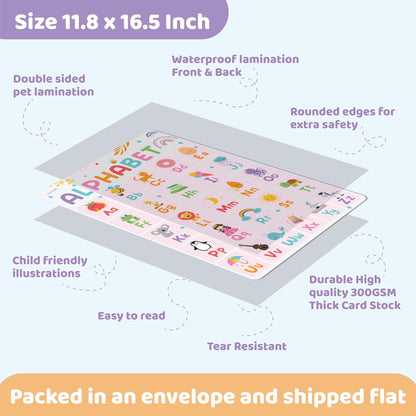 jackinthebox 12 Science Posters for Classroom - 12 x 17 inches Laminated, Middle School Science Posters, Posters for High School, Science Classroom Decor, Science Bulletin Board Sets for Kids.