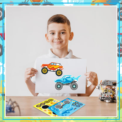 24-Sheet Make Your Own Science Sticker Kit | Microscope, DNA & Scientist Designs - Reusable Educational Decor for Classrooms & Kids Rooms