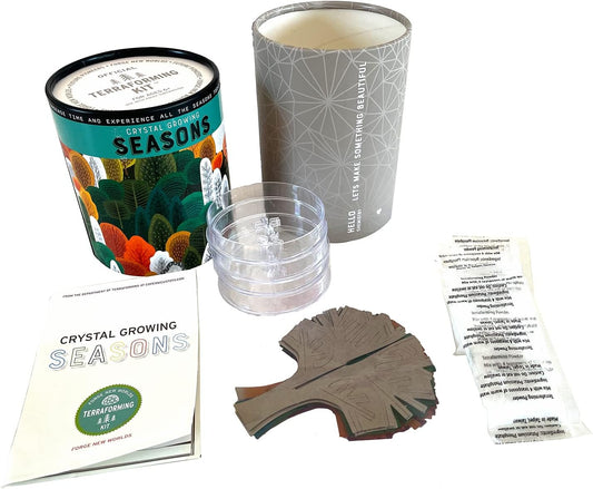 Crystal Growing Seasons Kit | Grow All 4 Seasons Today | Safe, Fun and Fast | Instructions & Facts Included | Copernicus Toys